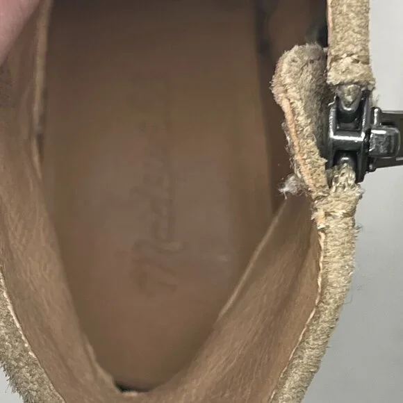 Madewell The Mira Side-Seam Ankle Boots in Suede 6 tan Ankle Boots & Booties